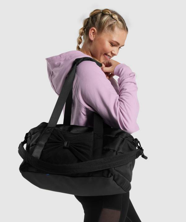 Panske Športové Tašky Gymshark Studio Holdall Čierne | TZ6138094